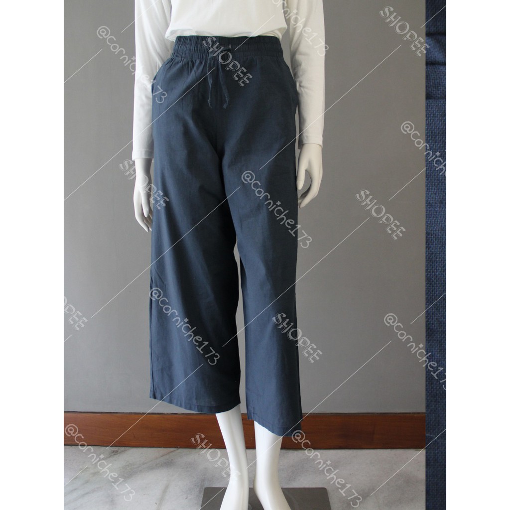 Corniche Wide Pants Navy - TH90141