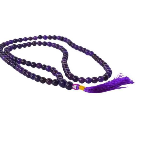 Tasbih Batu Kecubung Asli Kalimantan - Ungu