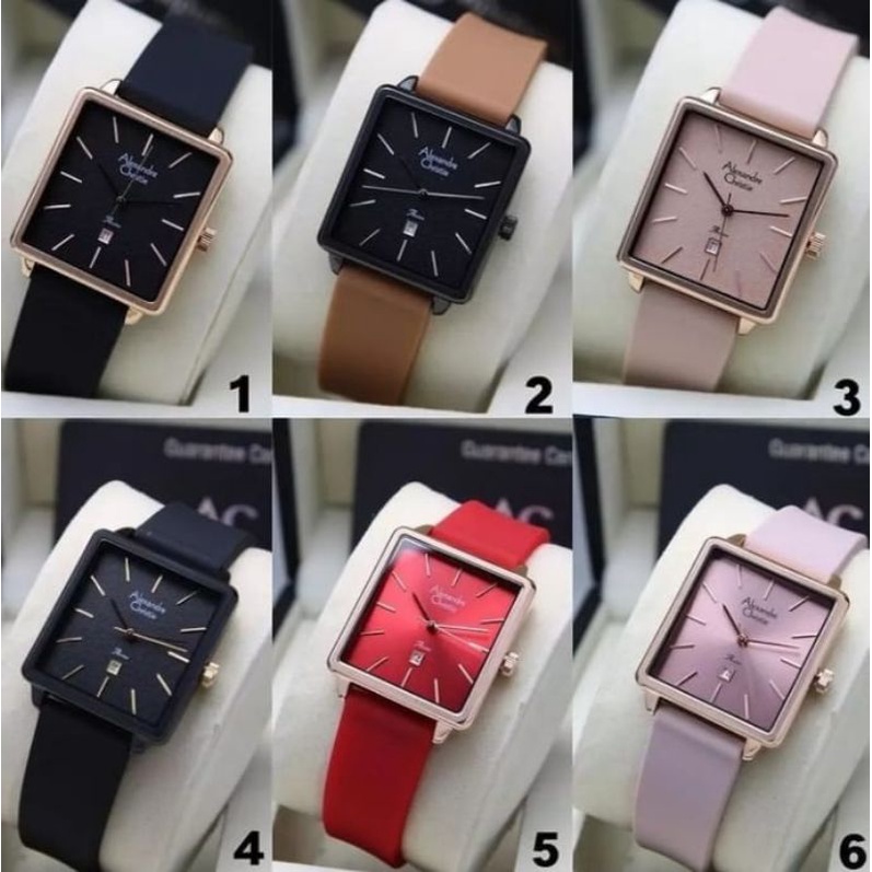 Jam tangan wanita Alexandre Christie AC 2810 LD/ AC 2810LD/AC CEWEK ORIGINAL 2810LD/AC 2810LH RUBBER