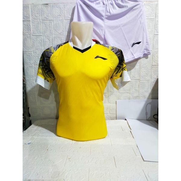 BAJU SETELAN BADMINTON L158P DEWASA/ SETELAN L158P/JERSEY BULUTANGKIS