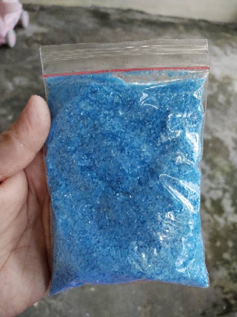 SERBUK GLITTER HEXAGONAL BIRU / GLITTER BIRU