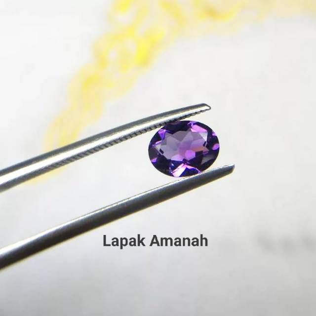 Natural Kecubung Amethyst - Natural Kecubung Ungu - Amethyst - Oval Mix Cut