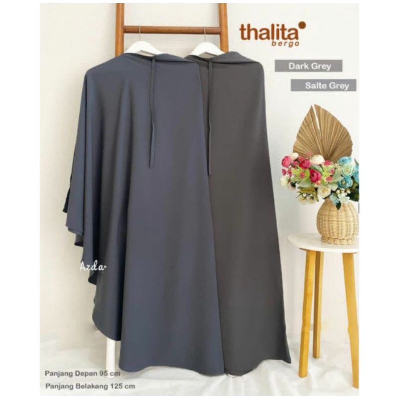 Thalita Bergo Azda Hijab Dark Grey