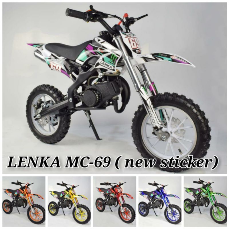 MOTOR MEDIUM TRAIL LENKA 69 50CC MESIN 2 TAK~MOTOR MINI-MOTOR CROSS LENKA