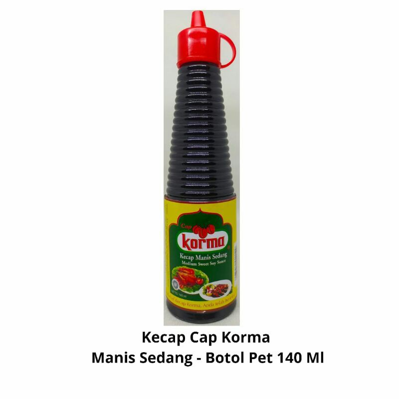 

Kecap Cap Korma - Manis Sedang 140 ml - Karton isi 48