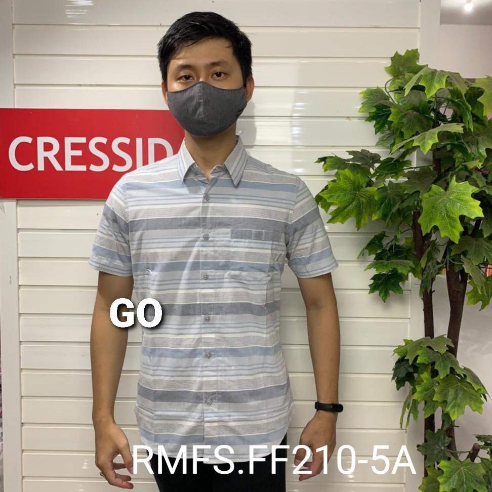 gos CRESSIDA KEMEJA PRIA SLIMFIT Kemeja Casual Kemeja Lengan Pendek