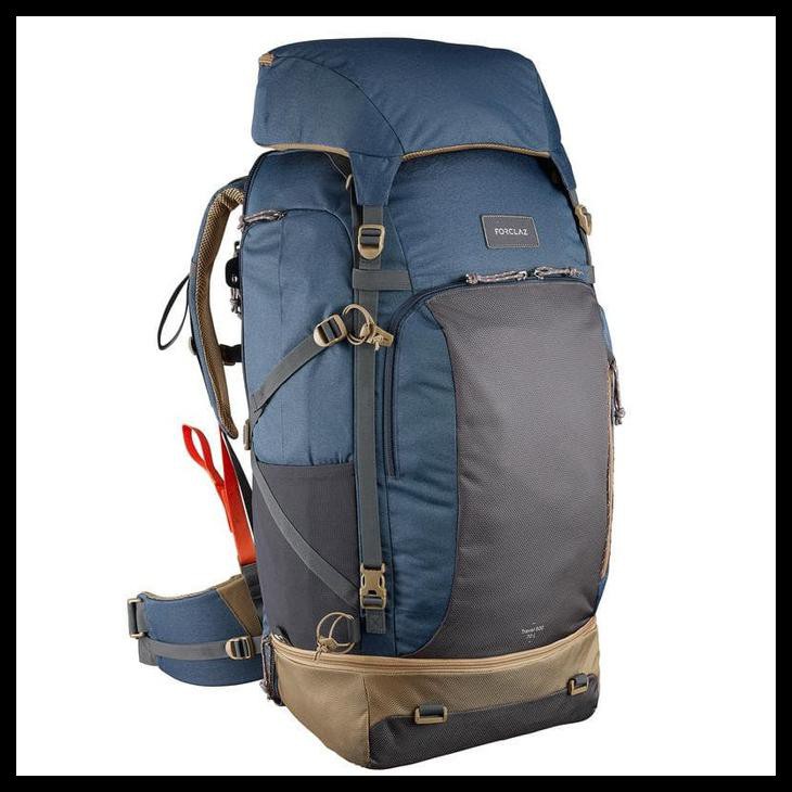 Forclaz Tas Carrier Mendaki Escape 70 Pria Biru Decathlon - 8383137