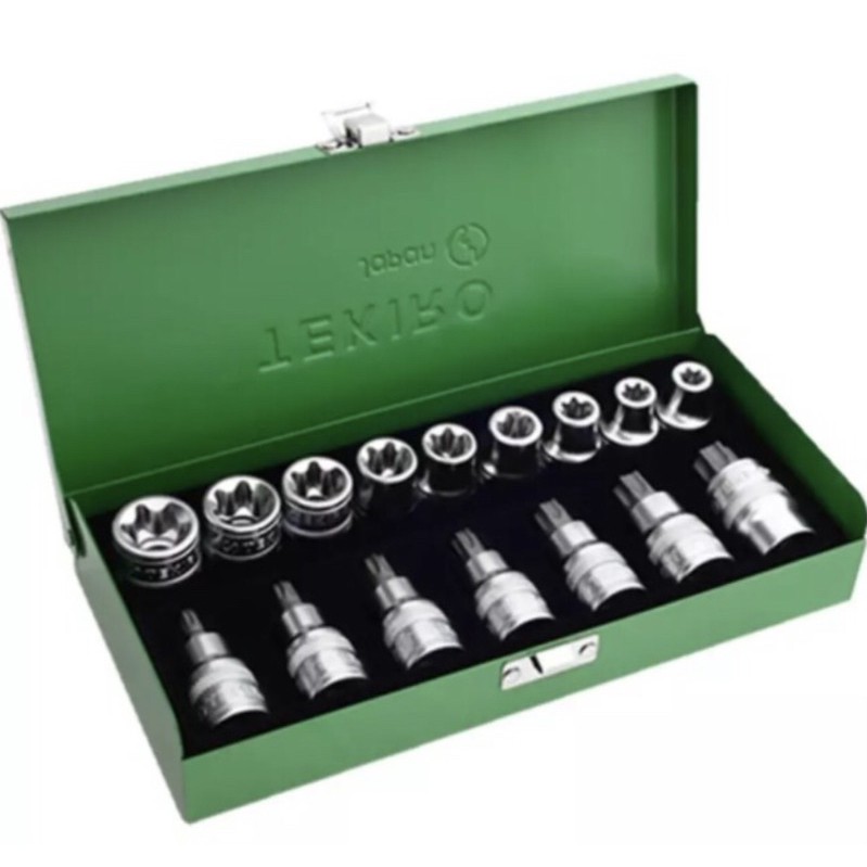 TEKIRO STAR SOCKET DAN STAR SOCKET BIT SET (SM) 16 PCS