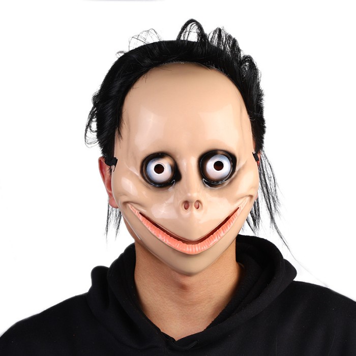 Topeng Hantu Jepang MOMO Halloween Scary Ghost Mask Halowen Cosplay