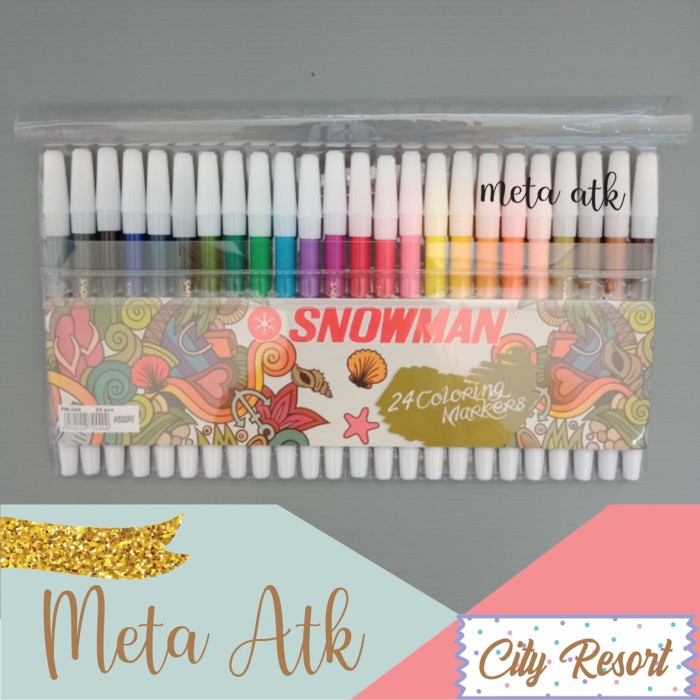 

Segera Miliki Spidol Snowman 24 Warna Sale!!!