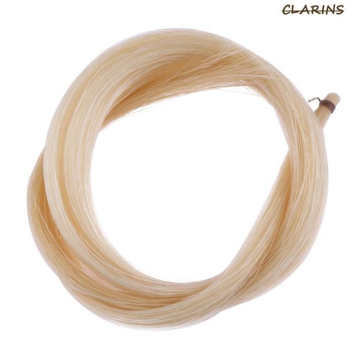 Amb | 1Pc Hank Bow Universal Bahan Rambut Kuda Warna Kuning Putih Untuk