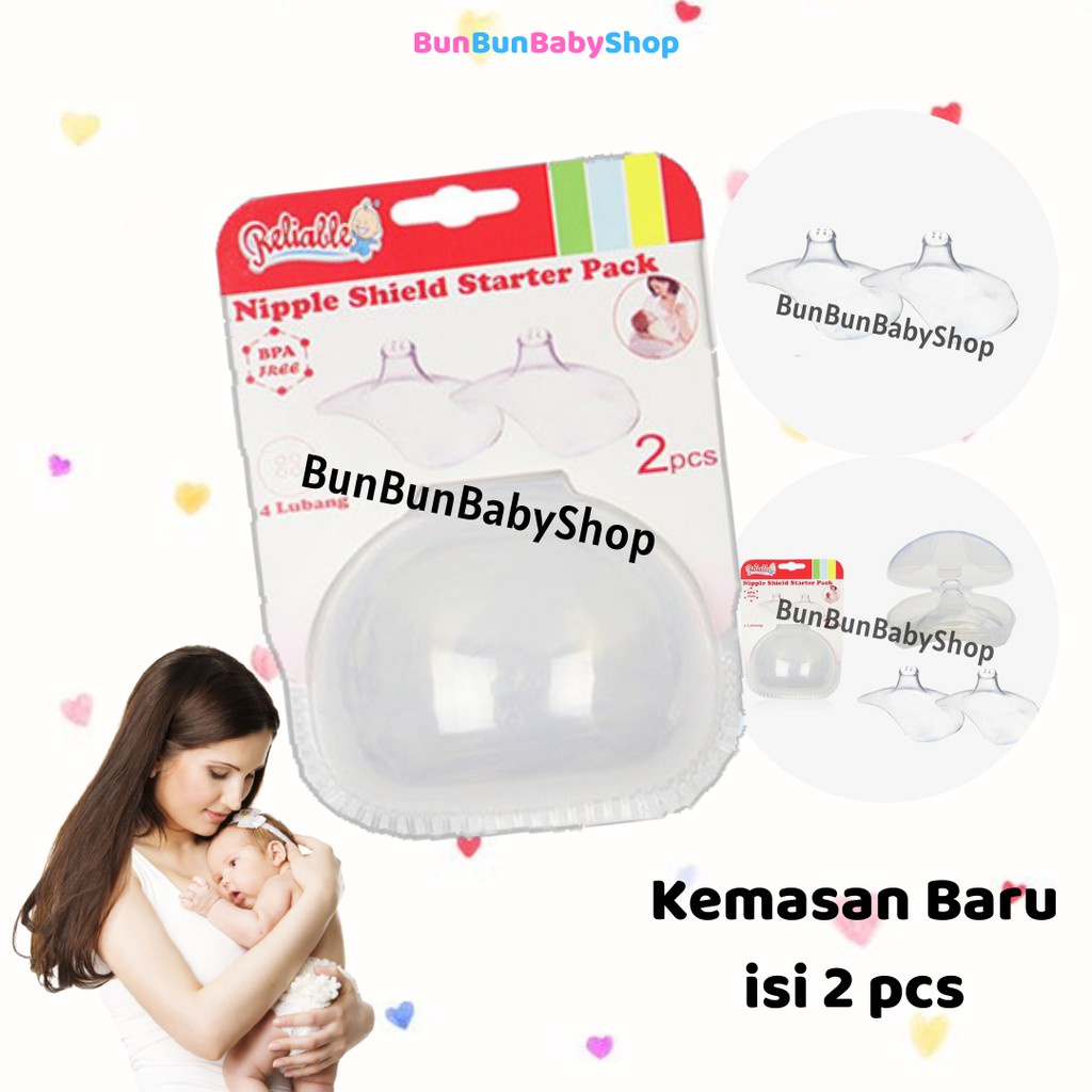 Penyambung ASI Silicone 2in1 Puting Silikon Nipple Shield Protektor Perlengkapan Ibu Menyusui Perala