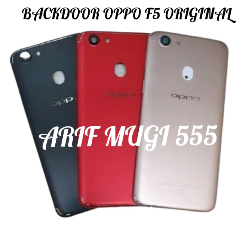 Tutup Belakang Backdoor Backcover Kesing Casing Housing Oppo F5 Original