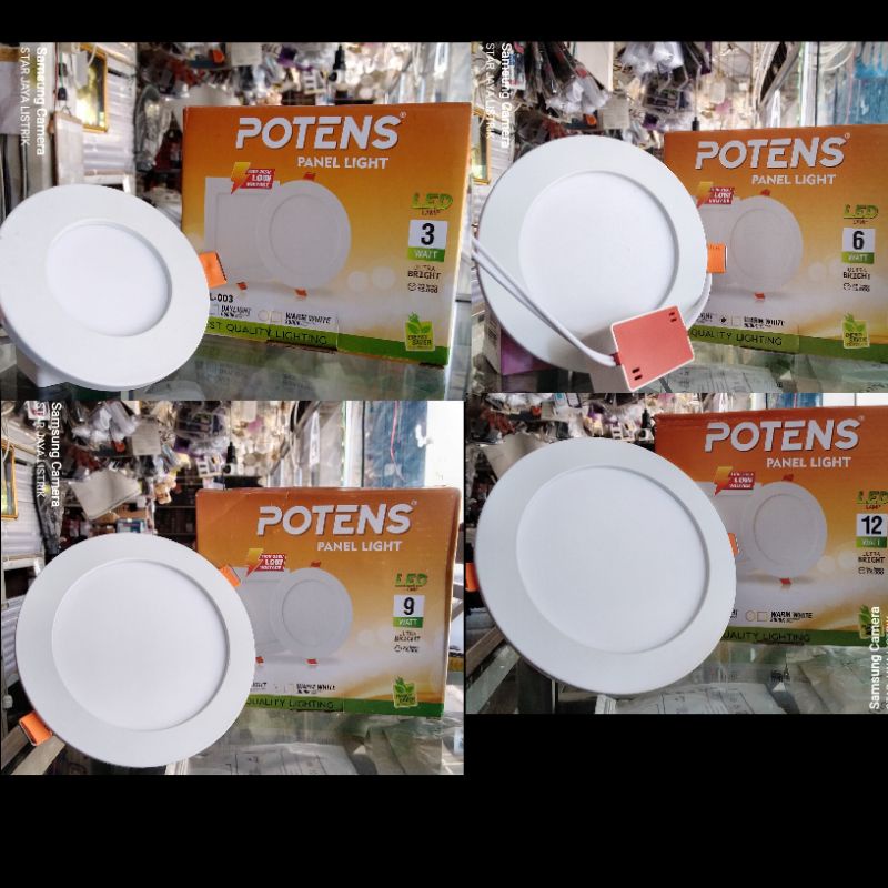 Downlight LED Potens Inbow 3,6,9,12 Watt Potens PPL-003, PPL-006, PPL-009, PPL-012