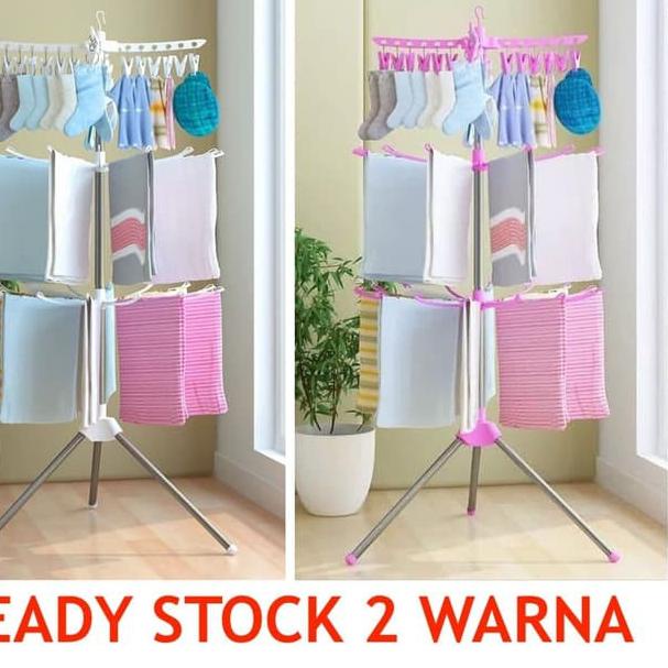 ♣ JEMURAN BAYI Jemuran pakaian bayi jemuran baju gantungan baju stand hanger jemuran ○
