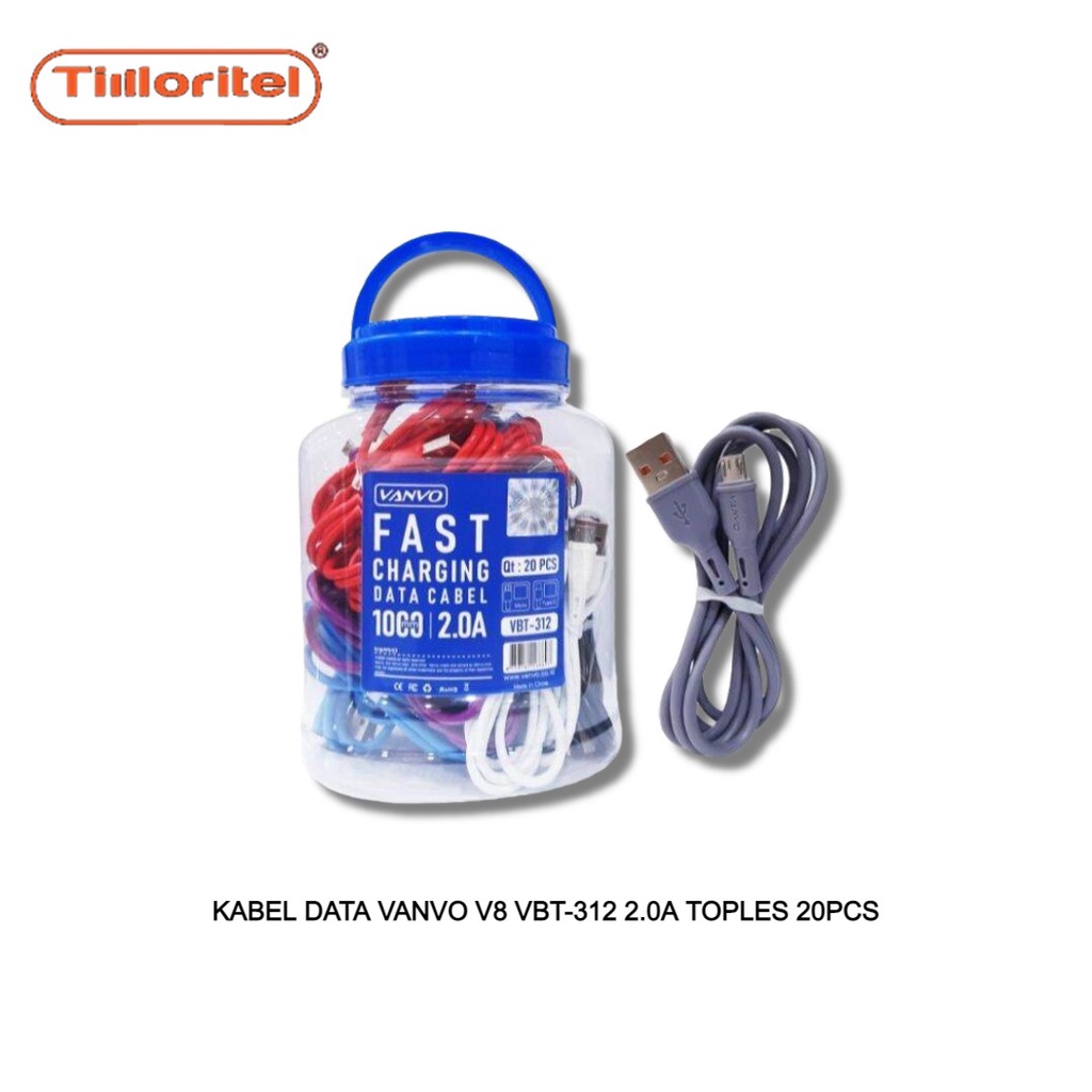 KABEL DATA VANVO VBT-312 2.0A TOPLES 20PCS MICRO & TYPE C