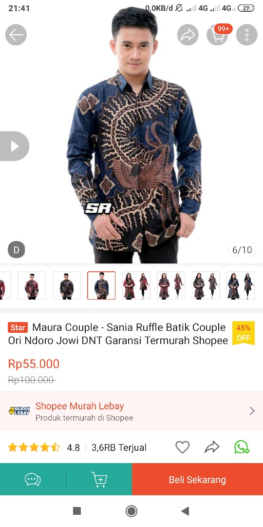 Maura Couple - Sania Ruffle Batik Couple Ori Ndoro Jowi Dnt Garansi Termurah Shopee -