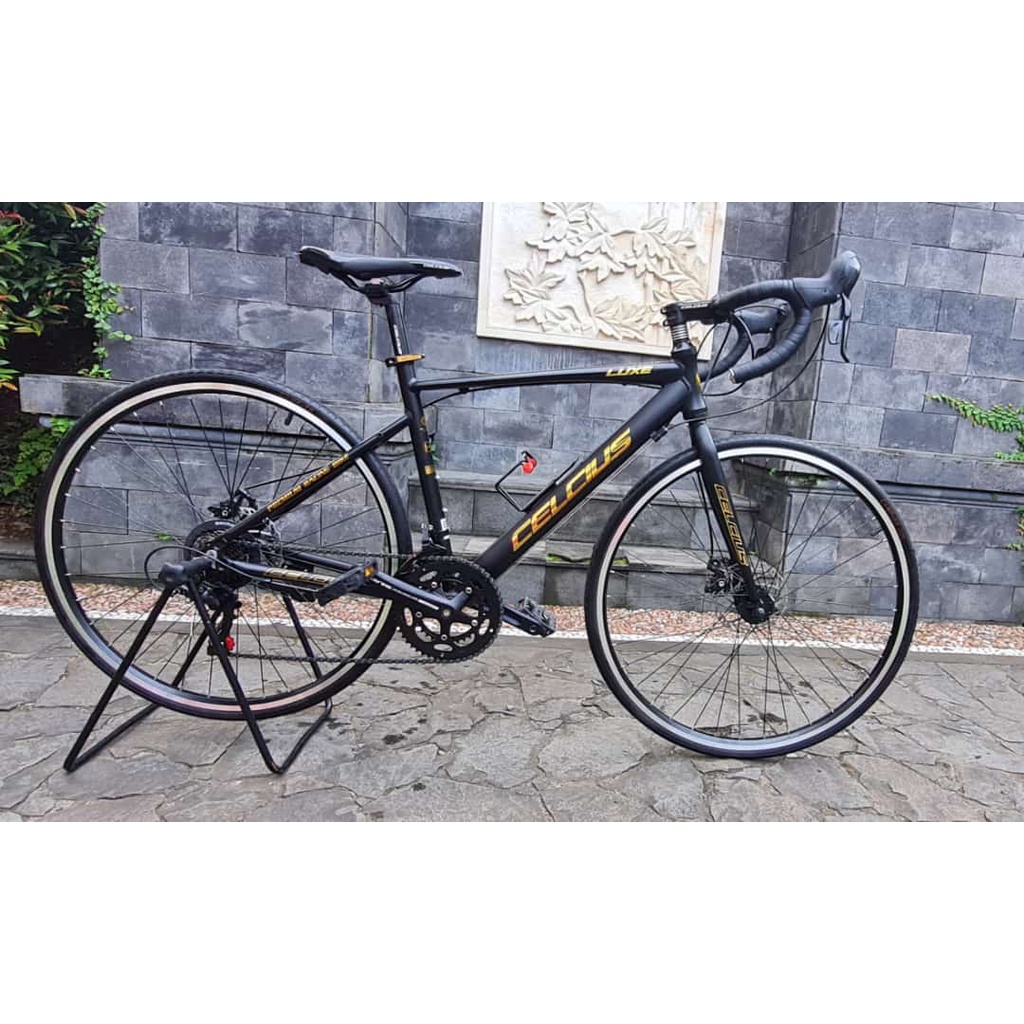 Sepeda Balap Roadbike RB Celcius LUXE 700C Black-Golden