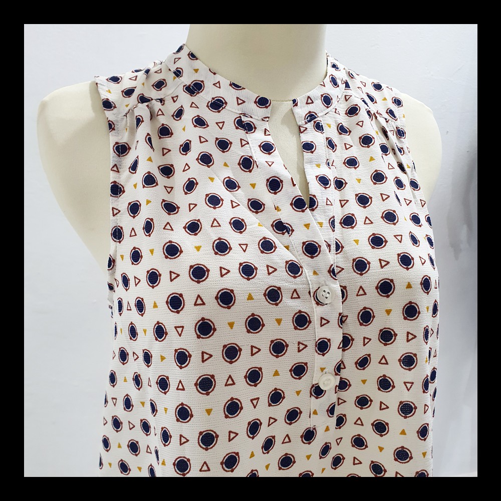 Sleeveless Blouse Casual Branded Sisa Export Termurah