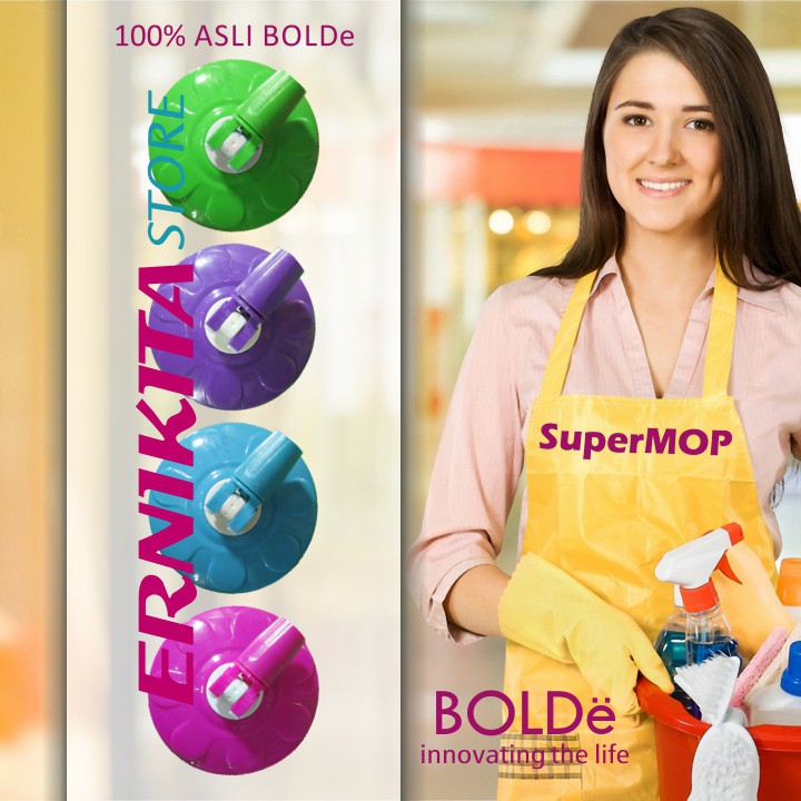 BOLDe KEPALA HEADMOP DISK - Piringan Pel Supermop Tongkat Besar