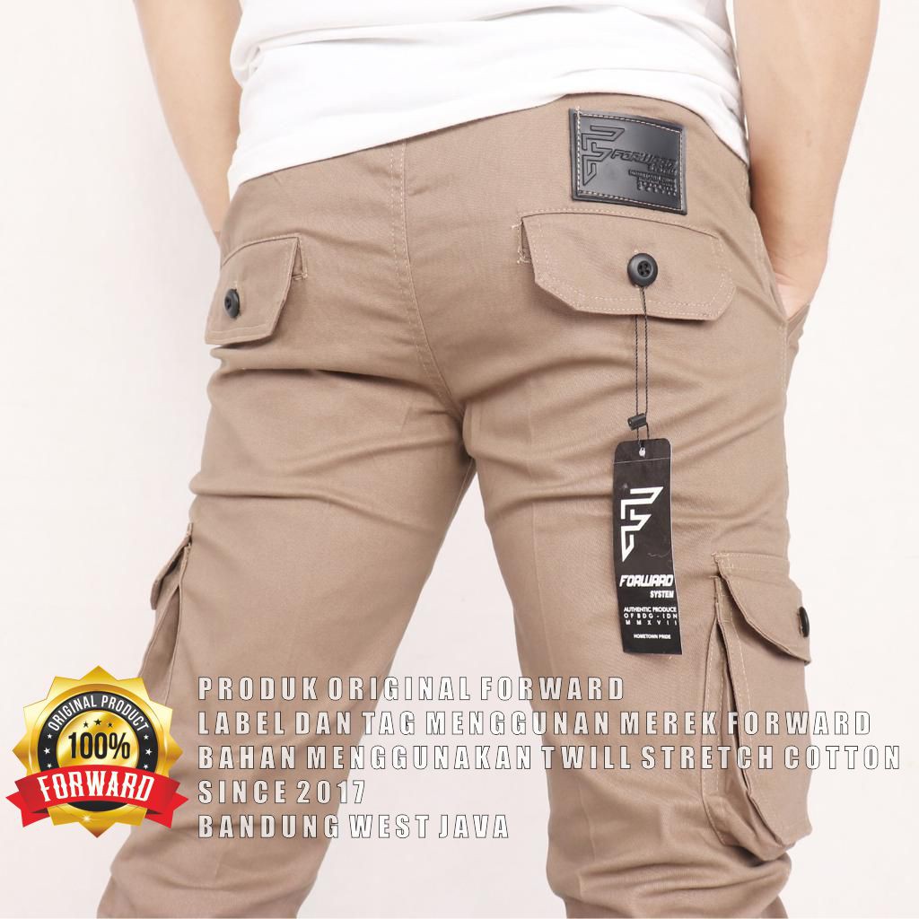 Celana Panjang Chino Jogger Cargo Pria  System Fourlayers