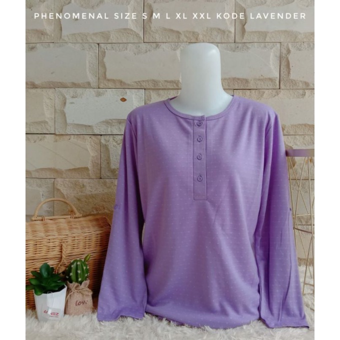 Atasan wanita kaos lengan panjang phenomenal matahari branded ori ready stok size S M L XL XXL