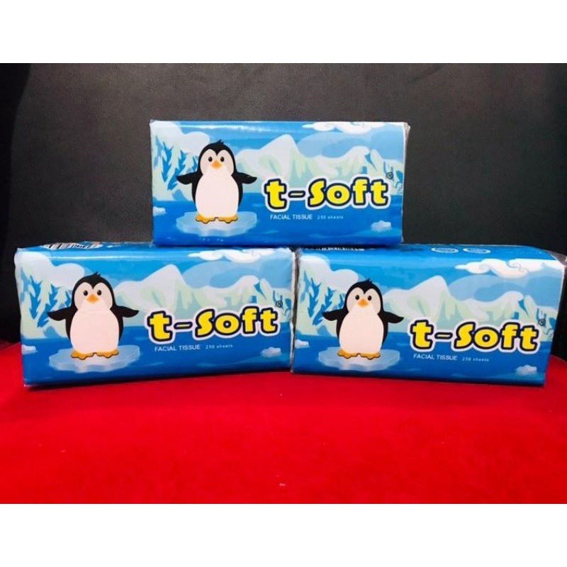 ❤️WR❤️ T-SOFT TISSUE WAJAH | Tisu 250s / 180s / 6 in 1 Tsoft 2 py T Soft-1