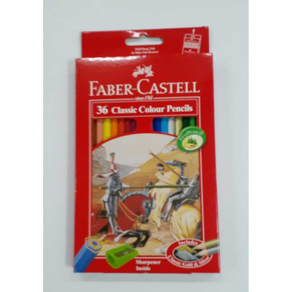

PENSIL WARNA FABER CASTELL CLASSIC COLOUR 36 WARNA GRATIS RAUTAN
