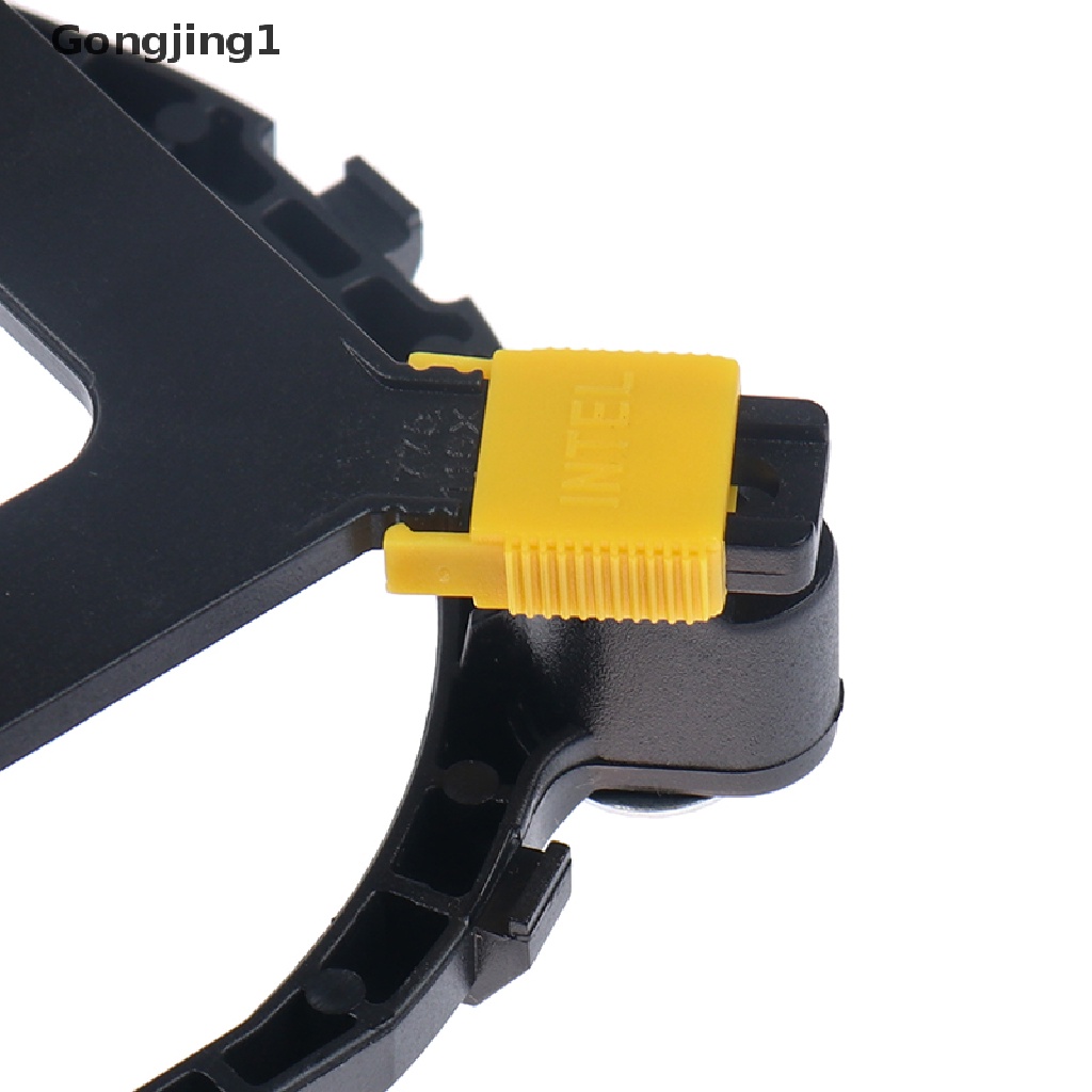 Gongjing1 Bracket Holder Kipas Pendingin CPU Untuk Intel 775 1150 1155 1156 1366