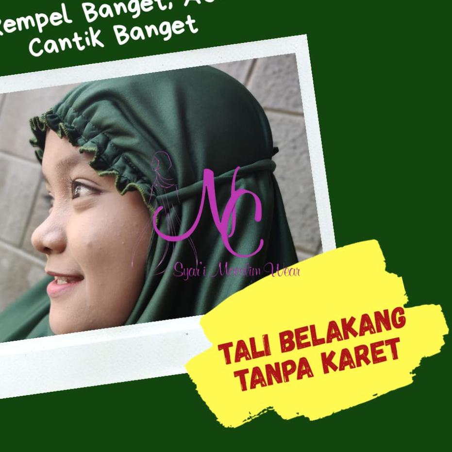 Best Mukena Jumbo Polos Rempel Mukenah Dewasa Bigsize XXXL BB 100kg Bahan Kaos Jersey Adem Tebal Mur