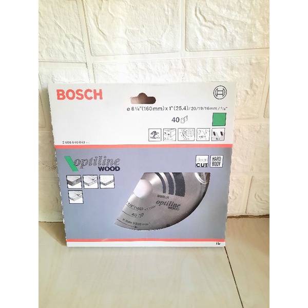 Mata Circular Sirkel 6" 40 mata Kayu Gergaji kayu BOSCH CUCI GUDANG