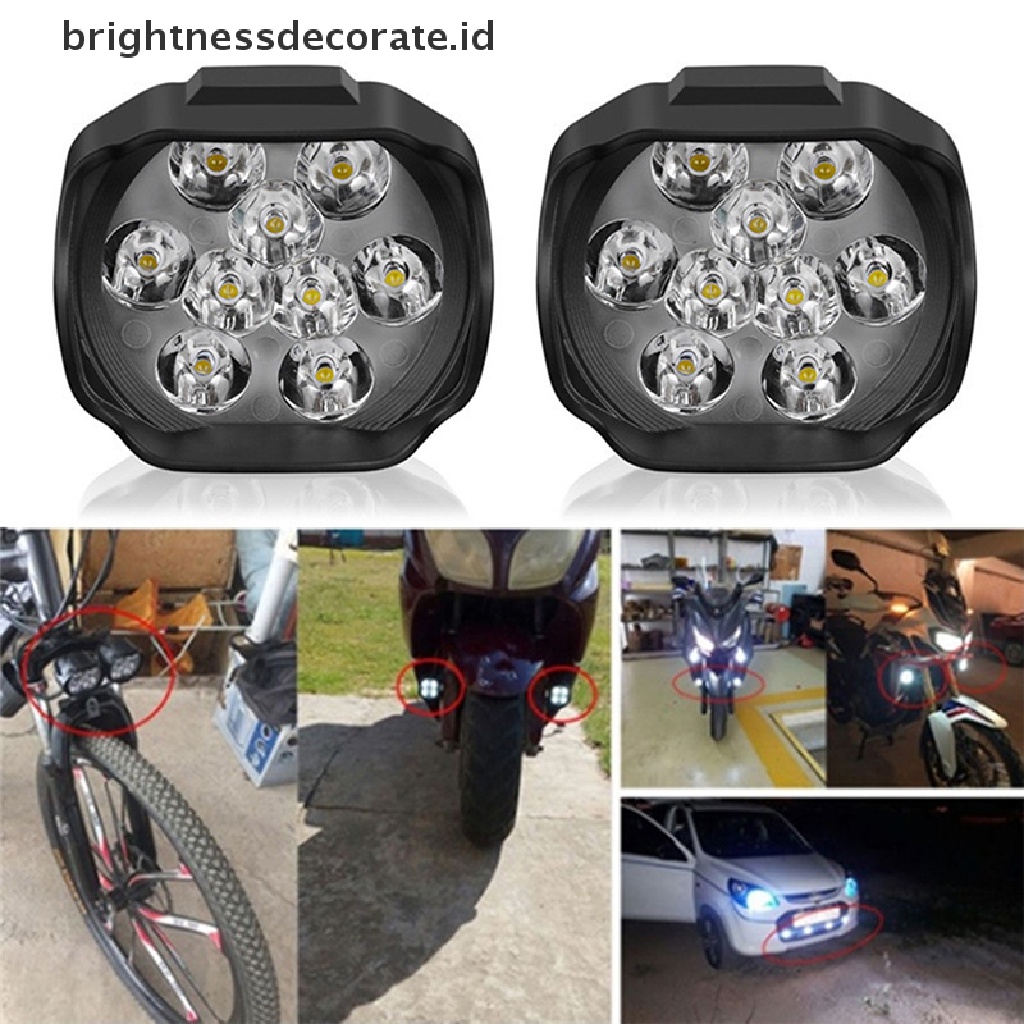 6w 9 Led Bohlam Lampu Sorot Sepeda Motor Super Terang