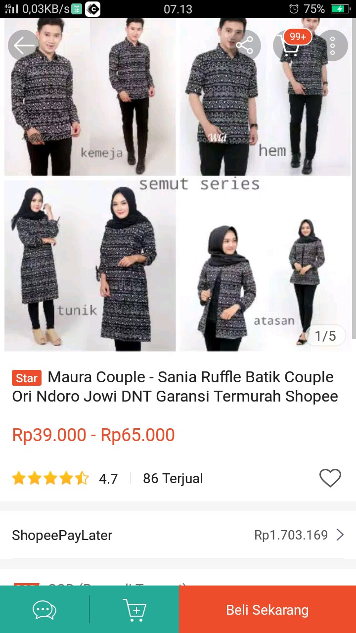 Maura Couple - Sania Ruffle Batik Couple Ori Ndoro Jowi Dnt Garansi Termurah Shopee - Semut