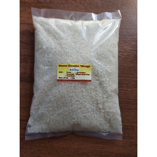 

Beras Pandan Wangi Medium - Merk Bambu Wangi 1 Kg