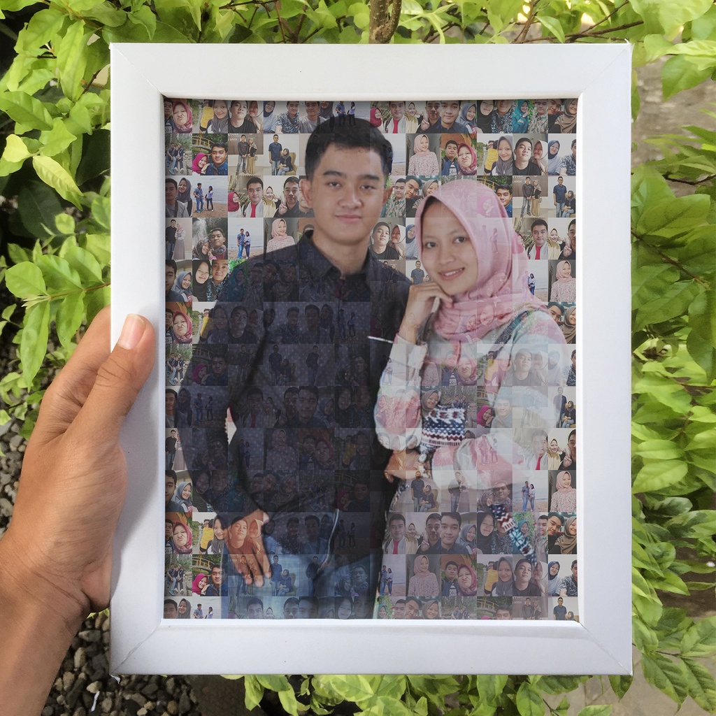 1 Hari Jadi Bingkai Foto 10R Free Cetak Foto + Edit Kado Unik Hadiah Ulang Tahun Dll Mozaik