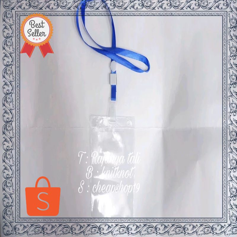 

Termurah tali lanyard name tag id card set dengan plastik ujung lipat Terlaris