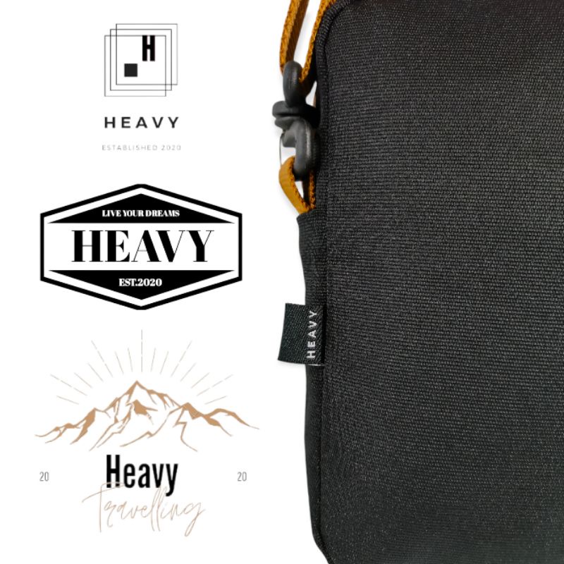 [Heavy Official Shop] Cross body bag Heavy Nykew Carbe Series | Tas selempang | Slingbag Pria