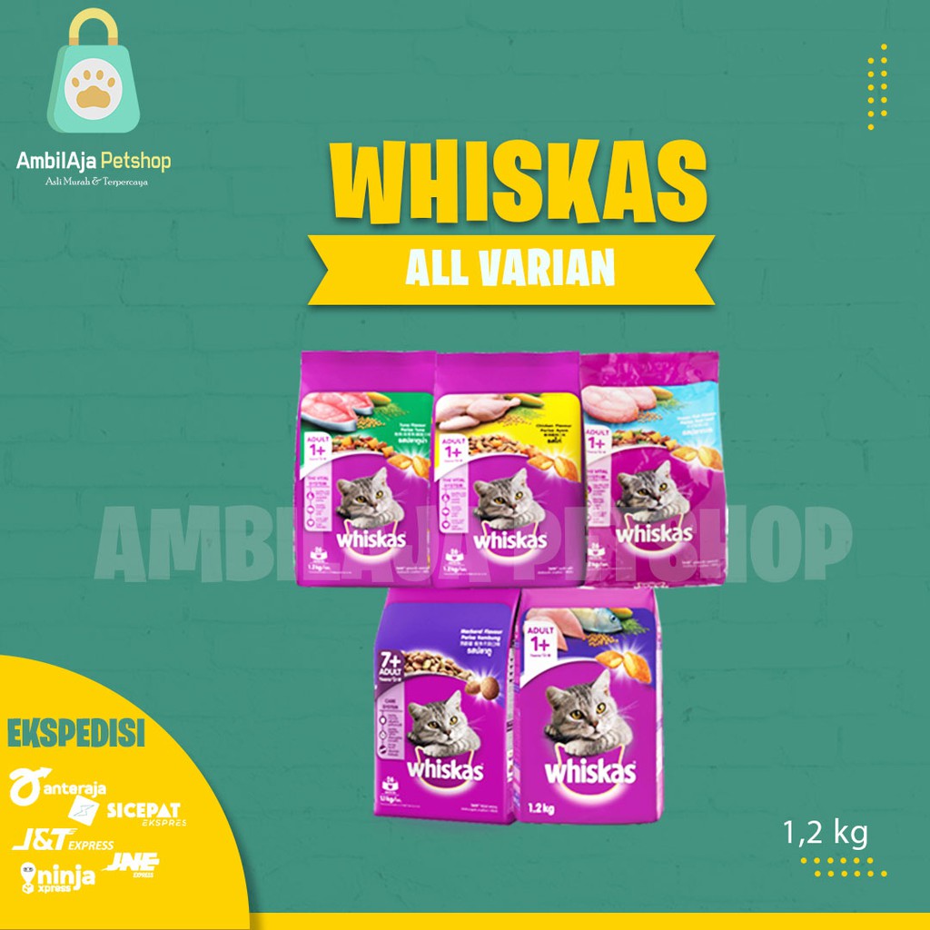 WHISKAS 1,2kg All Varian (Expedisi)