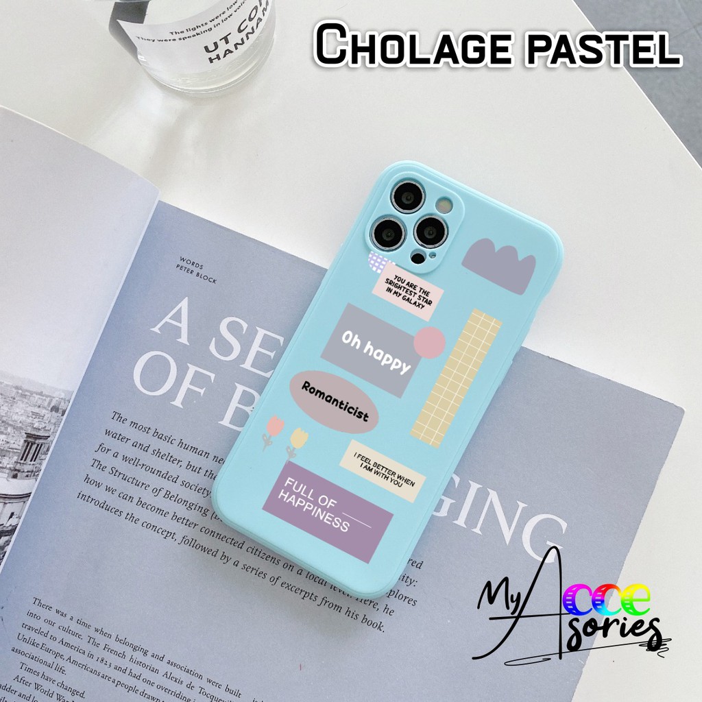 CASE CASING SOFTCASE SILIKON MACARON PELINDUNG KAMERA CHOLAGE PASTEL OPPO VIVO SAMSUNG XIAOMI REALME