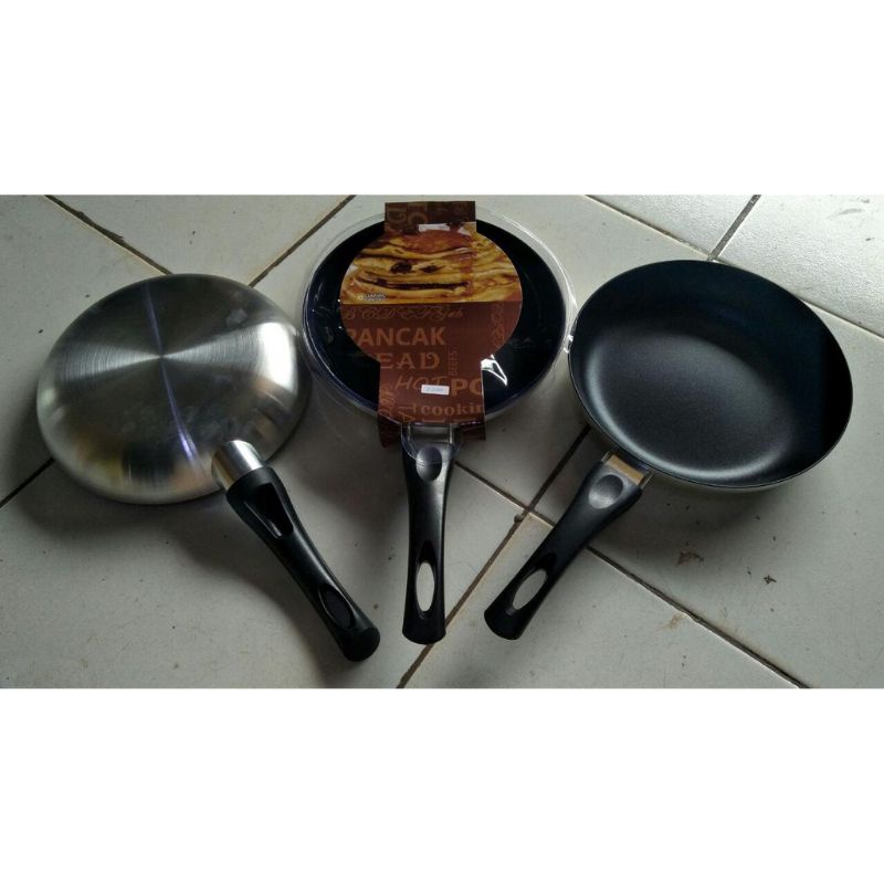 Panci , Wajan Penggorengan Teflon Stainless , Fryfan  Telur 28Cm