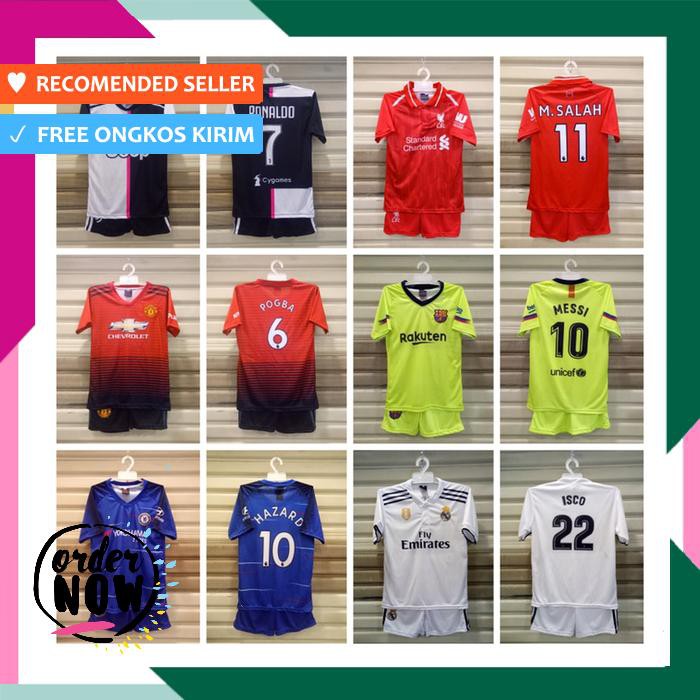 Setelan Bola Anak / Jersey Bola Anak Setelan / Jersey Bola Anak Anak