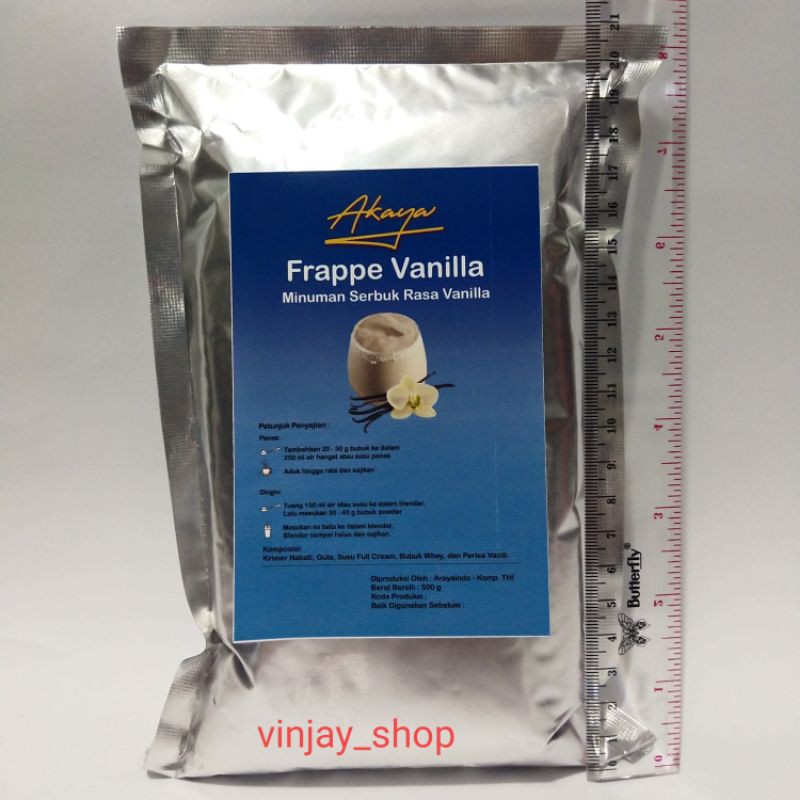 

Frappe Vanilla 500 gram minuman bubuk