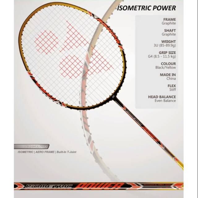 Raket Yonex Isometric Power Original Made in China
