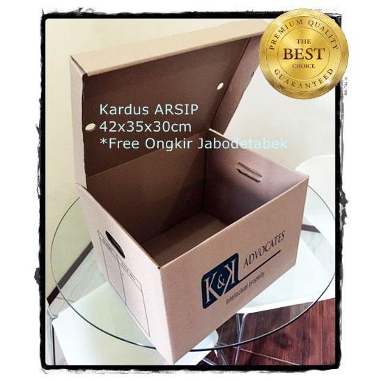 Kardus Arsip Besar 42x35x30cm Dus Box File Dokumen Penyimpan Document