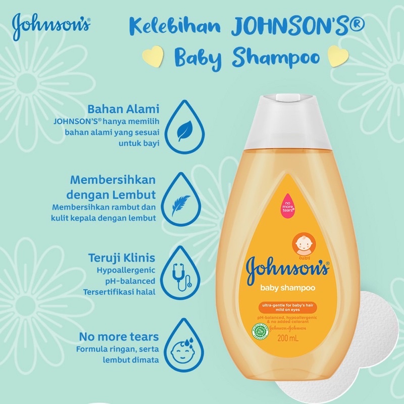 SAMPO BAYI SHAMPO BAYI Johnson’s ® Shampoo Gold 200 &amp; 100 ml