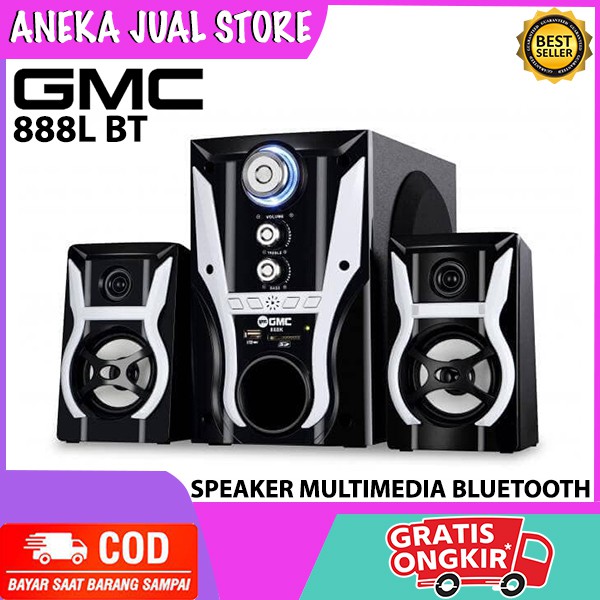 PROMO GMC 888L BT/888K BT Speaker Multimedia Bluetooth FM RADIO USB