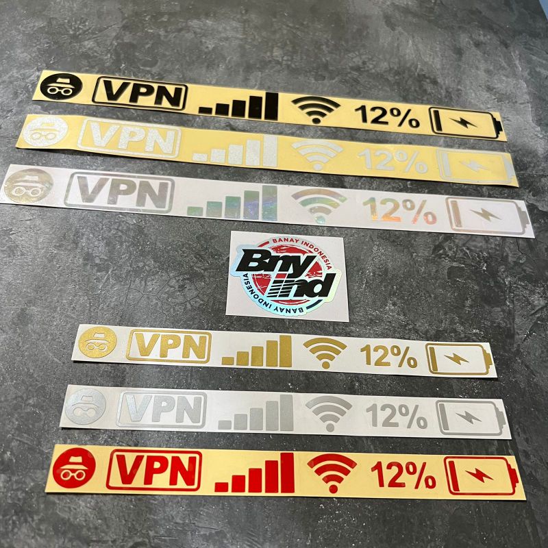 STICKER VPN SINYAL WIFI BATERAI CUTTING