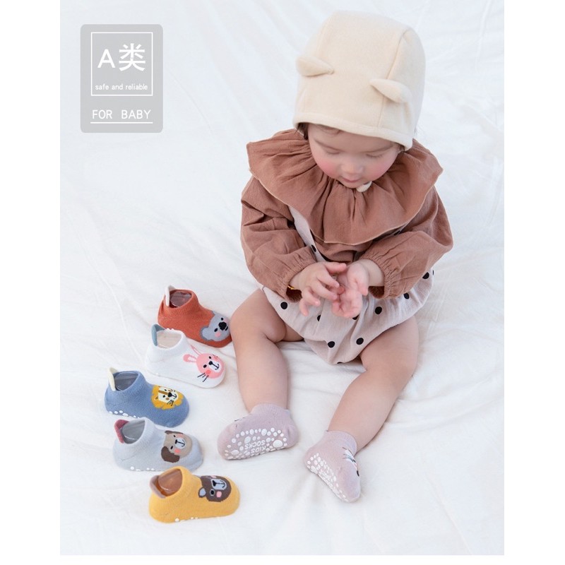 1234OS - KAOS KAKI Tanduk BAYI GAMBAR ANIMALS BAHAN KATUN KNIT NYAMAN DI PAKAI IMPORT.