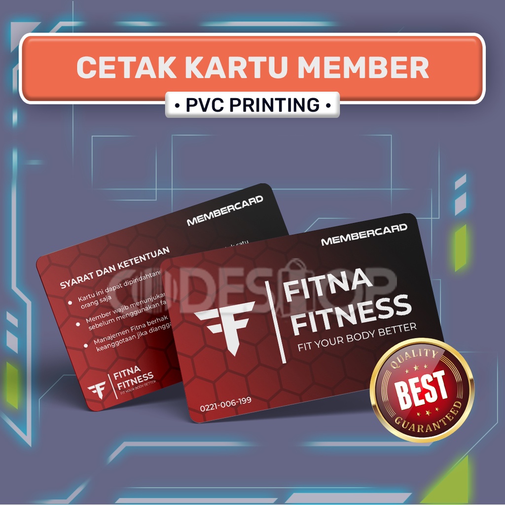 Cetak Kartu Member PVC Premium