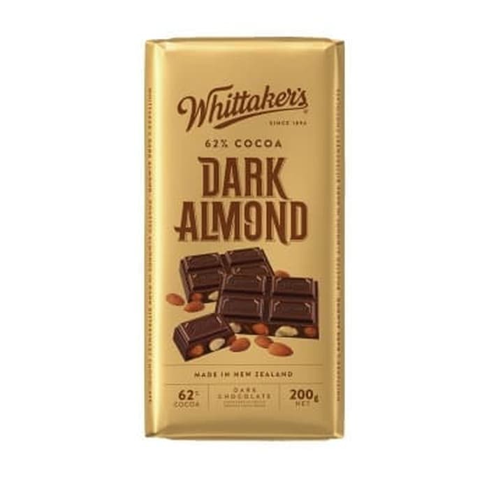 

#HANDCARRY Whittaker's Mini Dark Chocolate Dark Almond 200g - UFOHCR2134